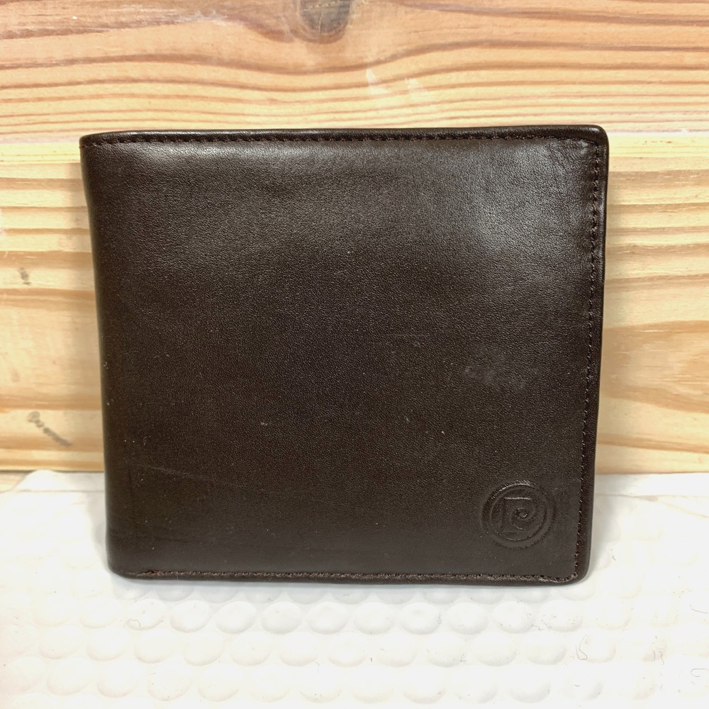 Pierre‎ Cardin Boutique Leather Wallet Dark Brown Vintage Classic